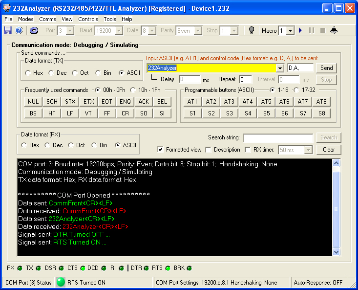 rs485 terminal software